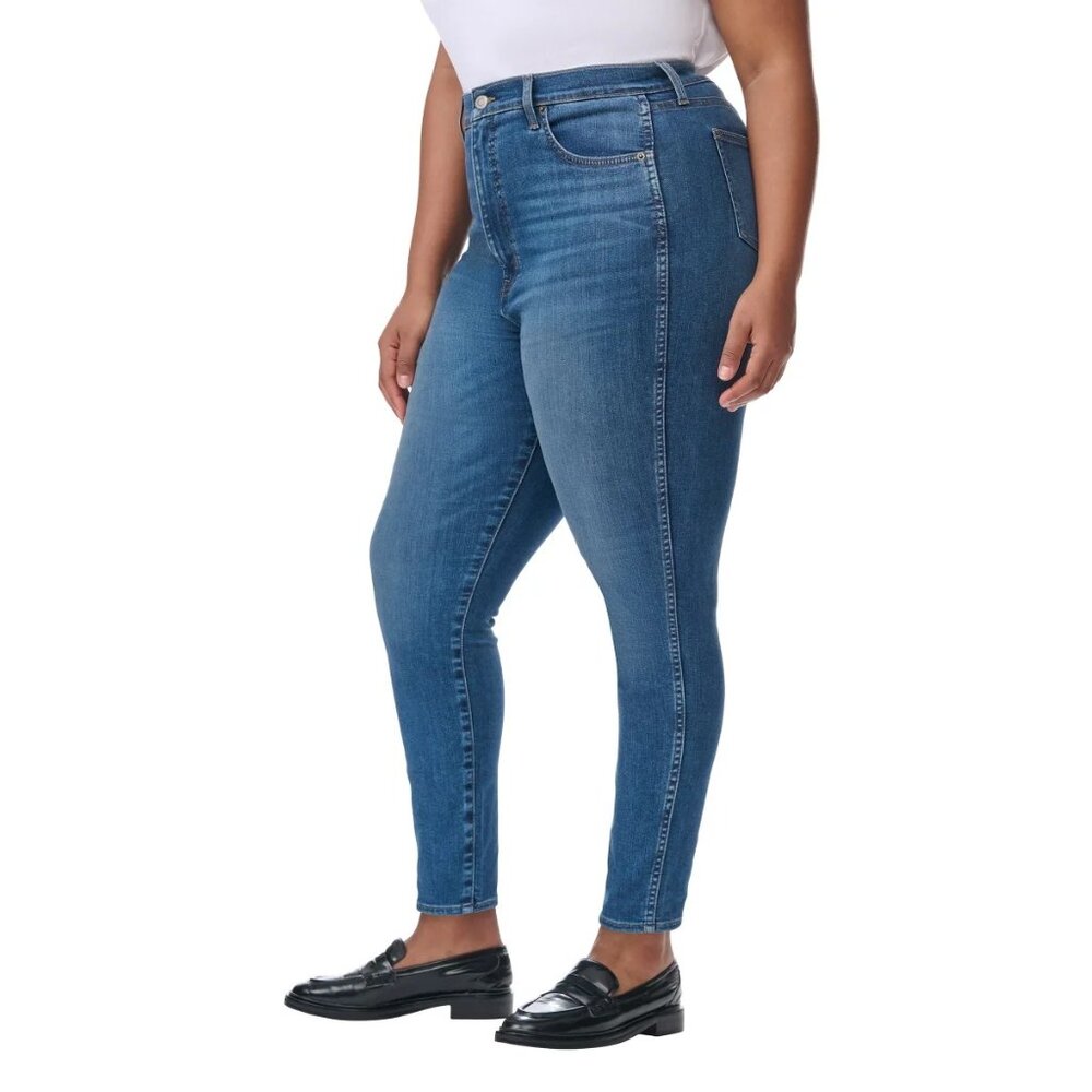 Kirkland Signature High rise Women's 12 Skinny Jeans Blue Denim Pants Slim Fit